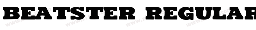 Beatster Regular字体转换